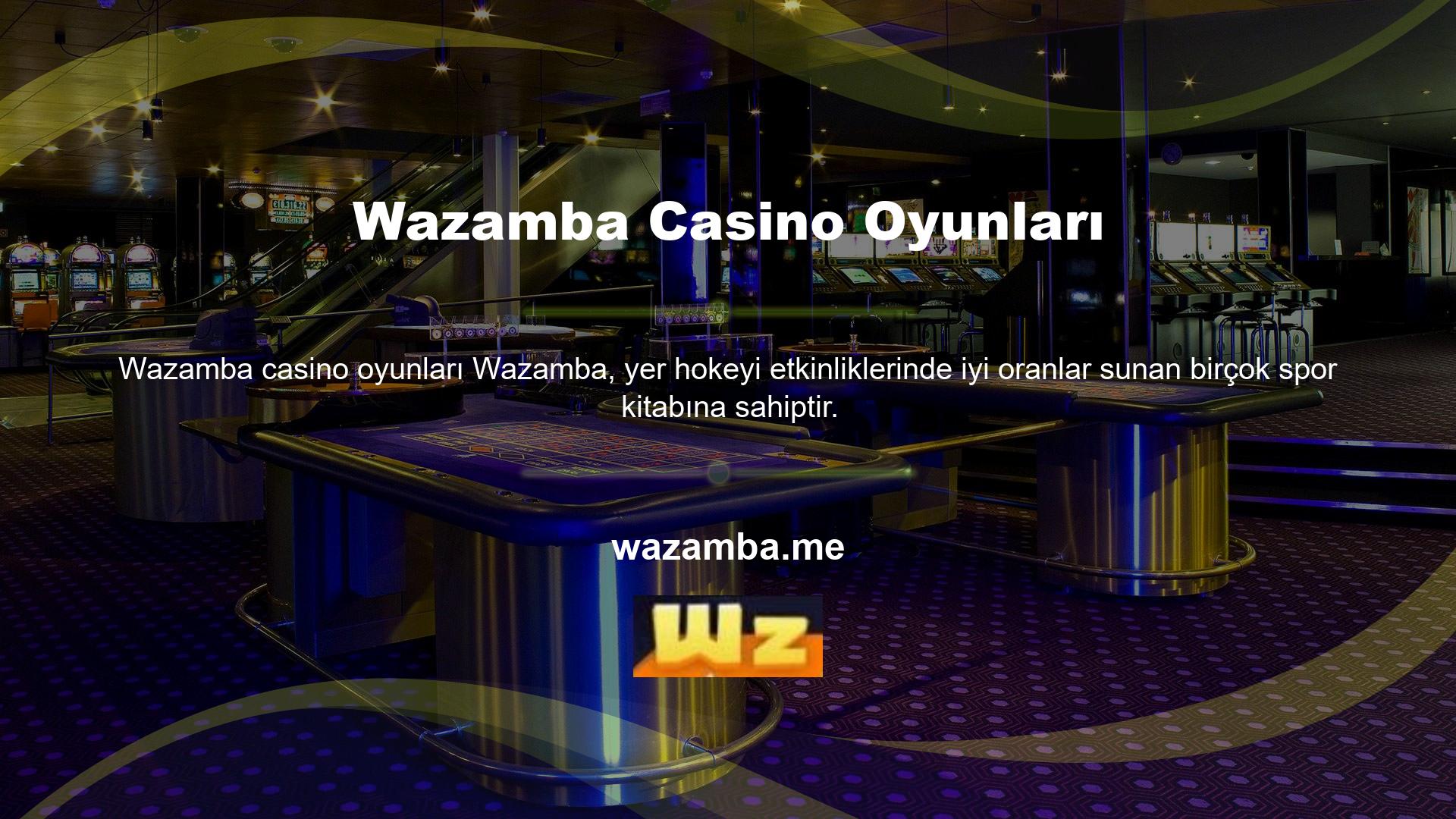 Wazamba, son derece düşük komisyon miktarları, gelişmiş para yatırma yöntemleri, göz alıcı bisiklet şeklindeki ödülleri ve oyun deneyimi ile hizmetiyle birçok casino oyununda eşsizdir