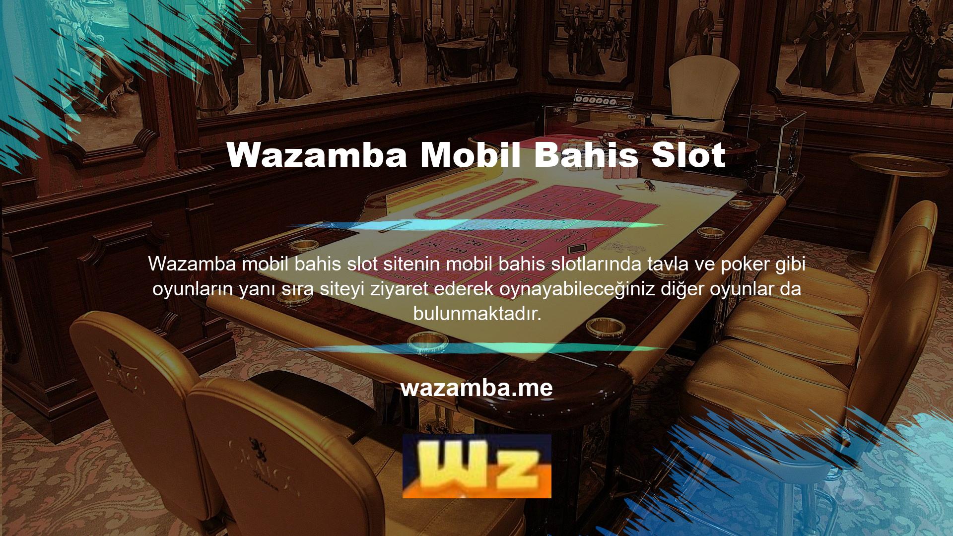 Size daha fazla bilgi vermek için Wazamba mobil bahis oyunlarından slot oyunlarının bir listesini derledik